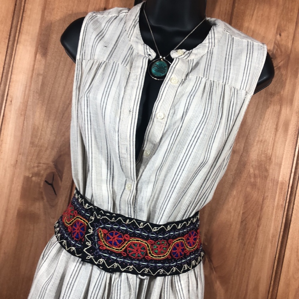 Lucky Brand Sleeveless Cotton Romper belt not included